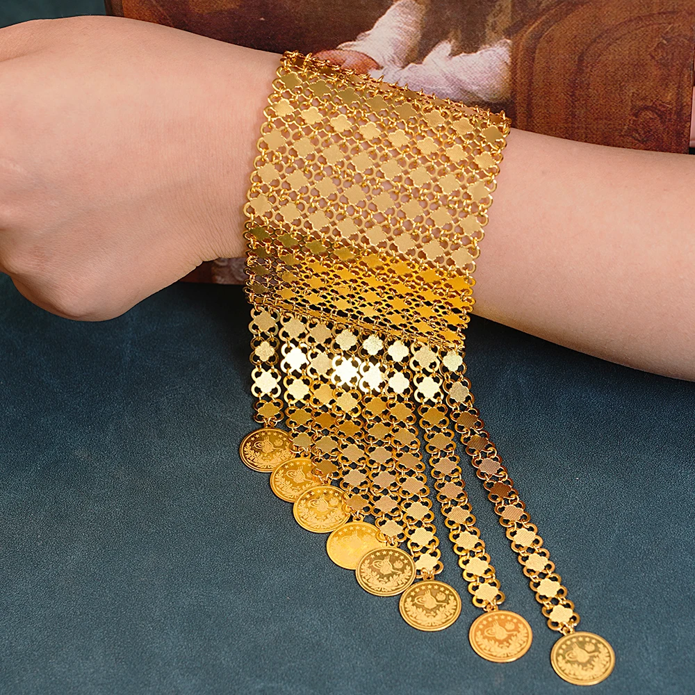 Ethnic Luxe Fashion - New Coin Tassles Gold Plated Jewelry