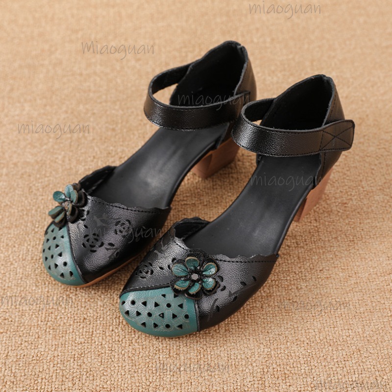 Ethnic Fashion - Hollow Out Cover Toe Gladiator Sandals