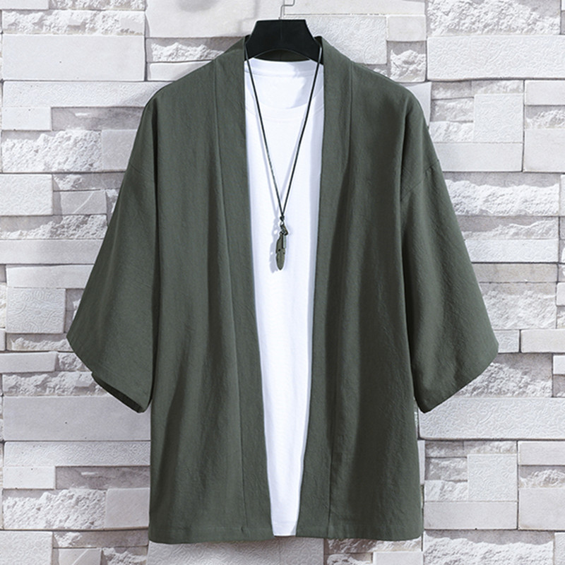 Men's Kimono Cardigan Japanese - огляд і ціна Haori Japanese Jacket