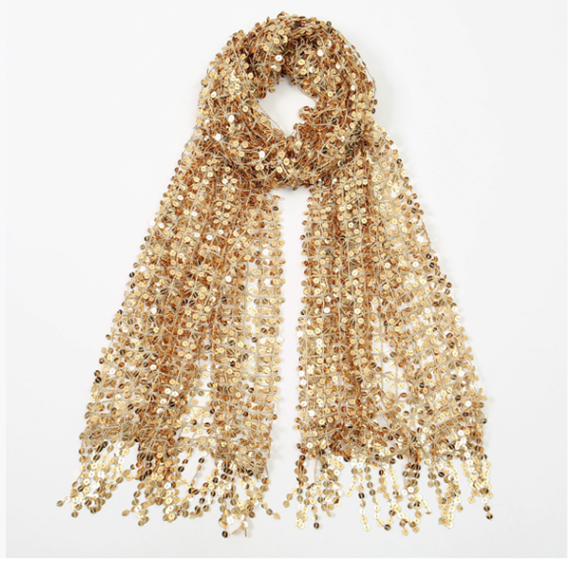 Boho Sequin Mesh Headscarf Gol - огляд і ціна Ethnic Fashion Collection