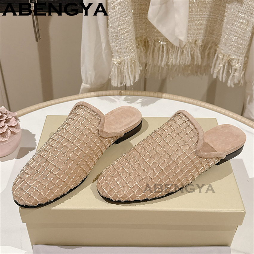 Shiny Lace Mesh Round Toe Flat - огляд і ціна Ethnic Fashion