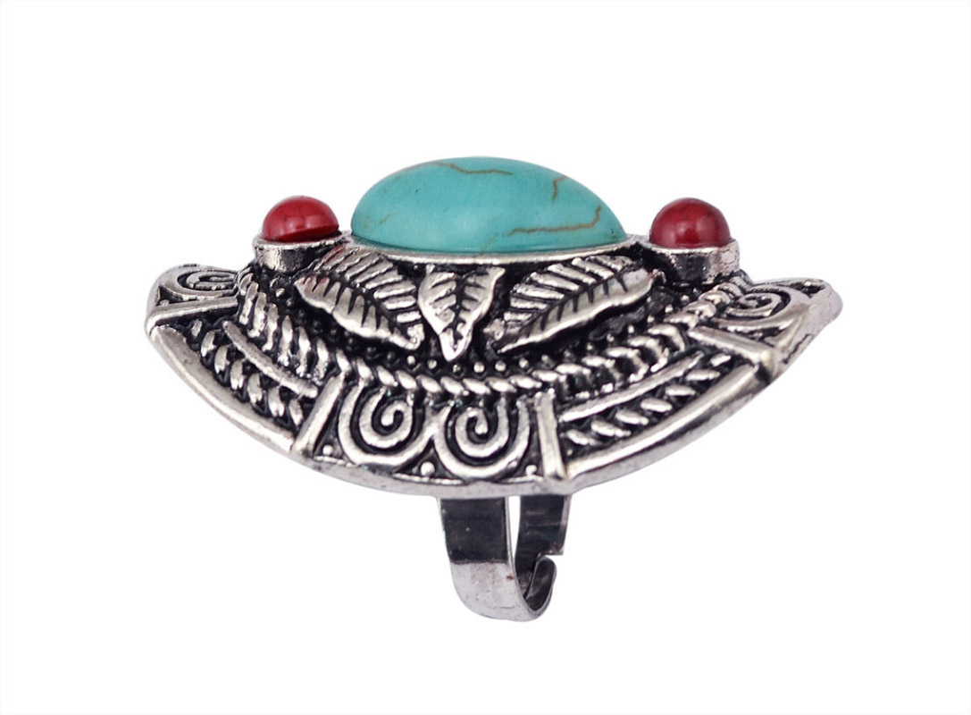 Boho Ethnic Tibet Turquoise Ri - огляд і ціна Ethnic Fashion Pakistan