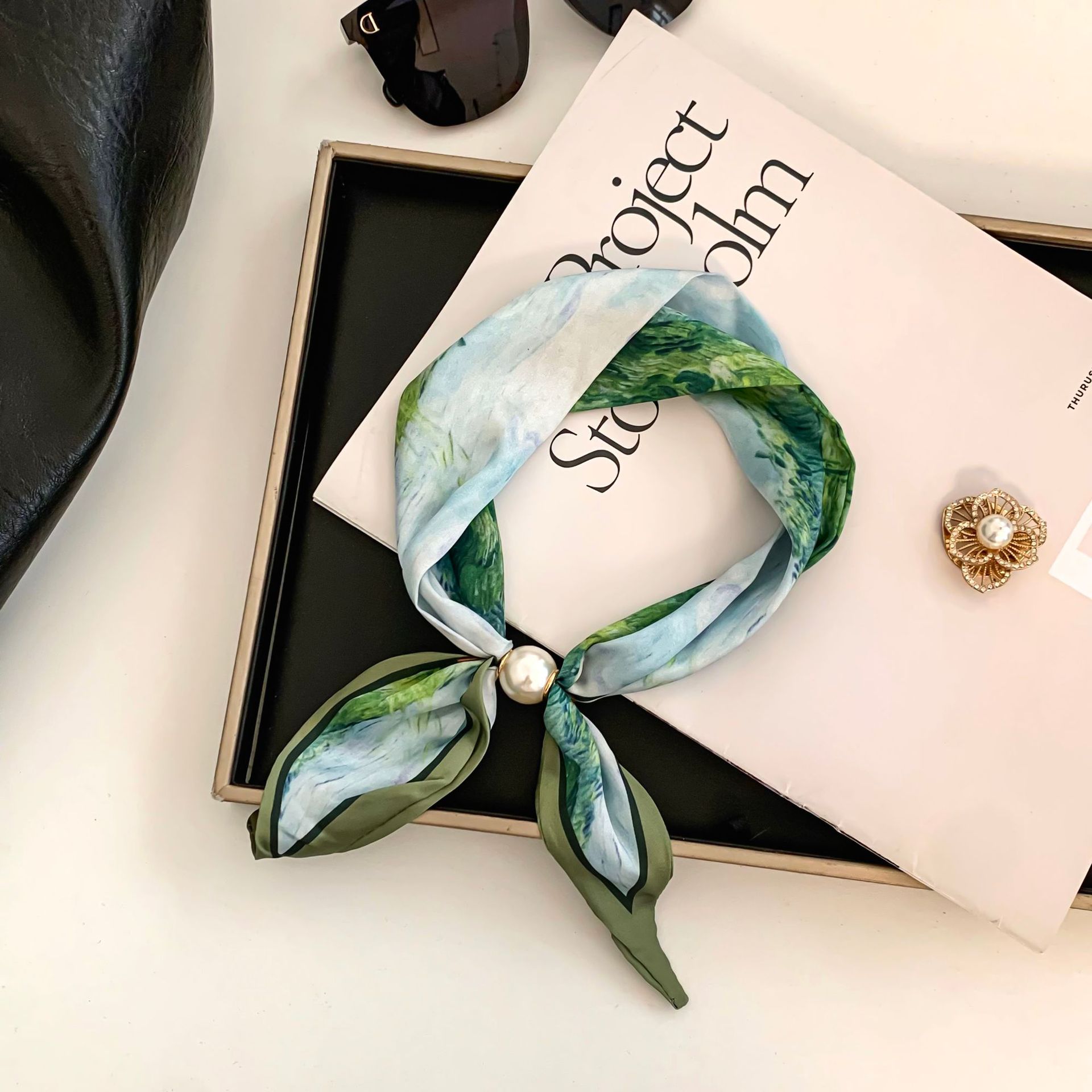 Cashew Flower Silk Scarf Effor - огляд і ціна Ethnic Fashion Collection
