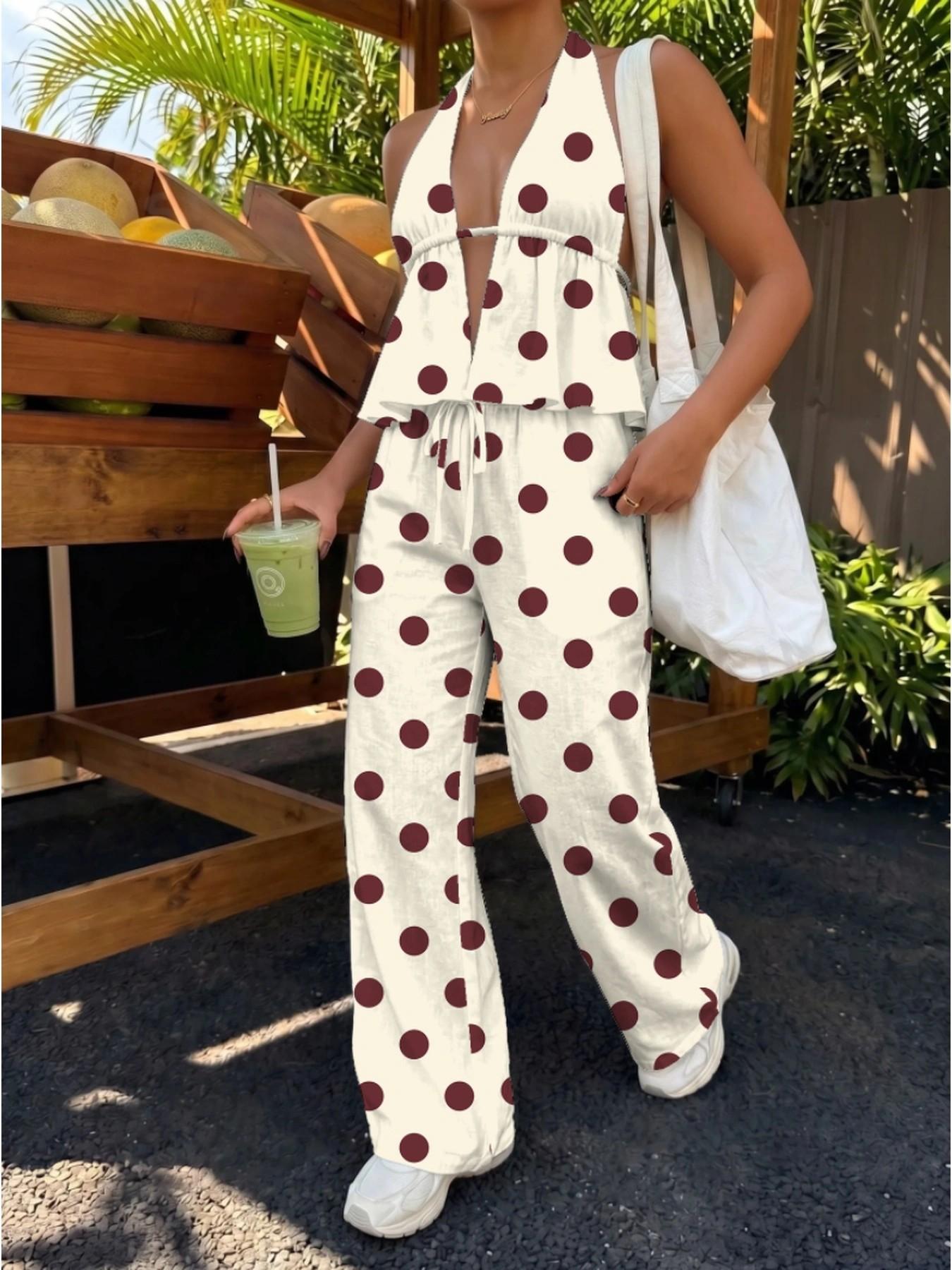 Vintage Large Dot Halter Top w - огляд і ціна Ethnic Fashion Collection