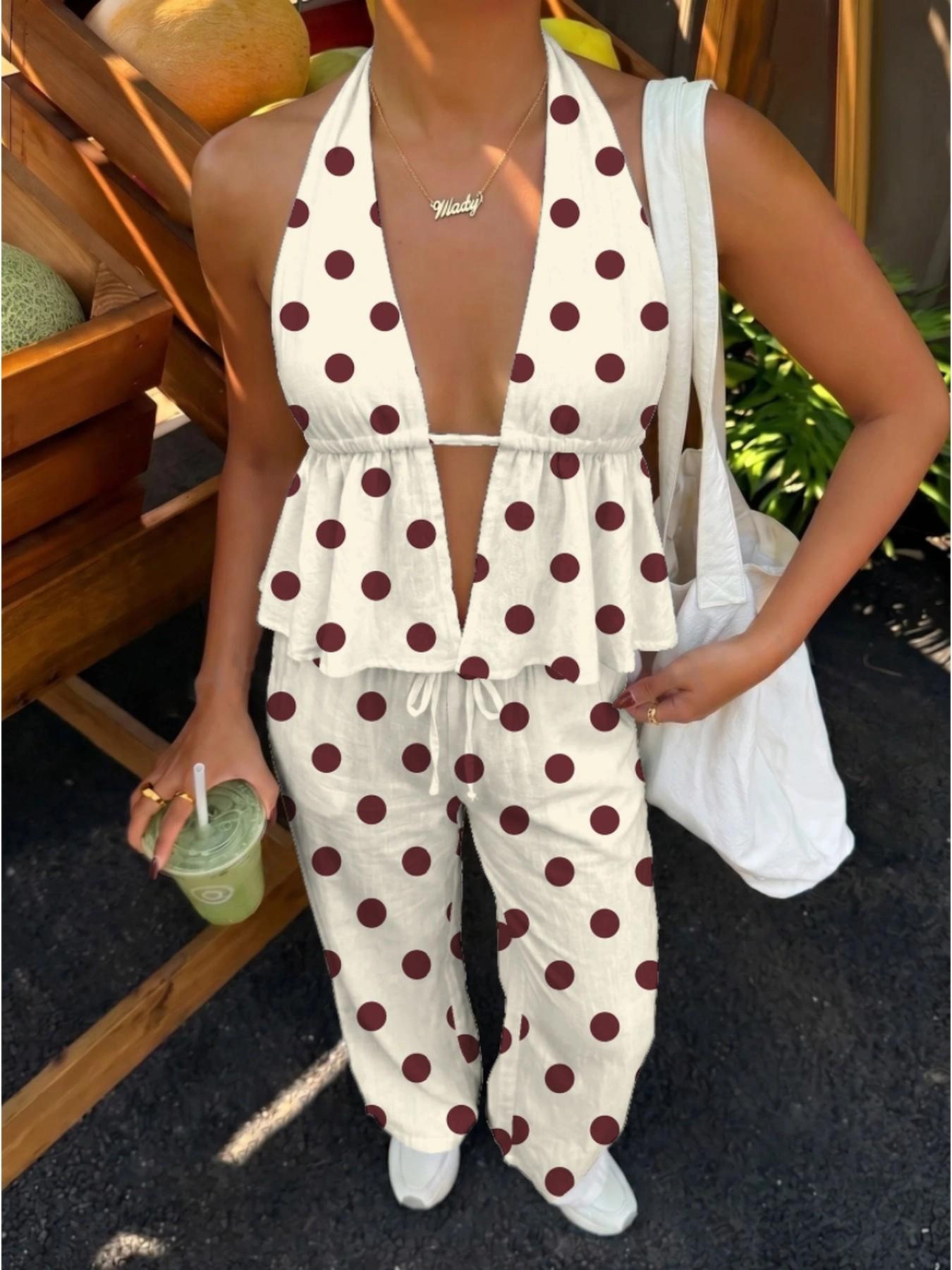 Vintage Large Dot Halter Top w - огляд і ціна Ethnic Fashion Collection
