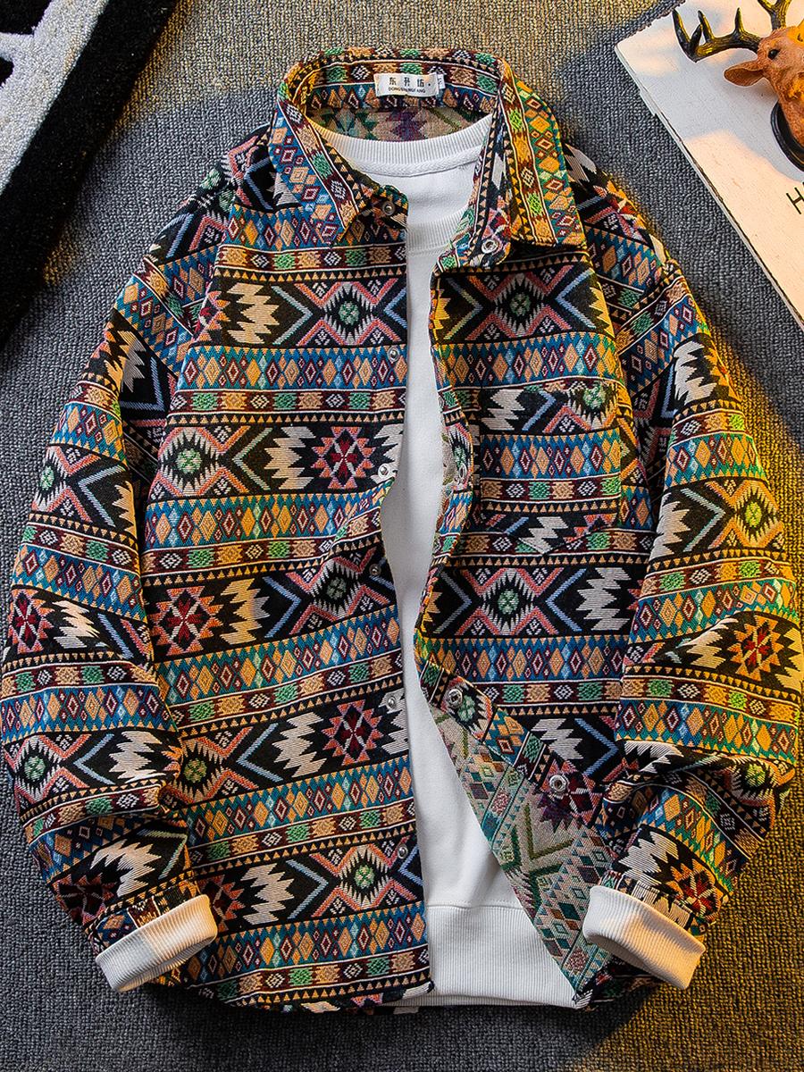 Men Japanese Ethnic Tribal Wov - огляд і ціна Haori Japanese Jacket