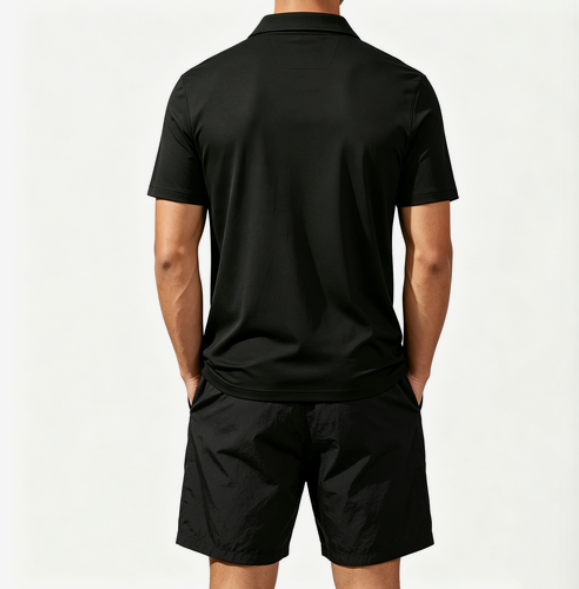 Men's Short-Sleeved Polo Shirt - огляд і ціна Ethnic Wear