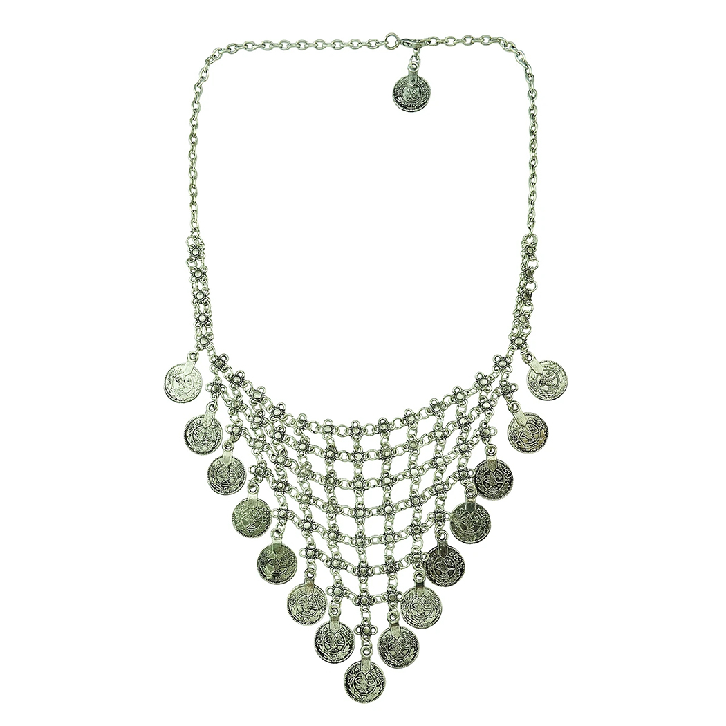 Multi-style Vintage Coin Choke - огляд і ціна Ethnic Fashion Pakistan