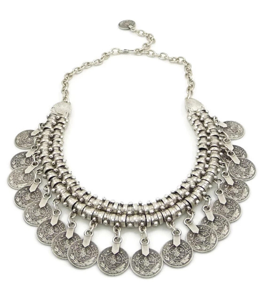 Multi-style Vintage Coin Choke - огляд і ціна Ethnic Fashion Pakistan