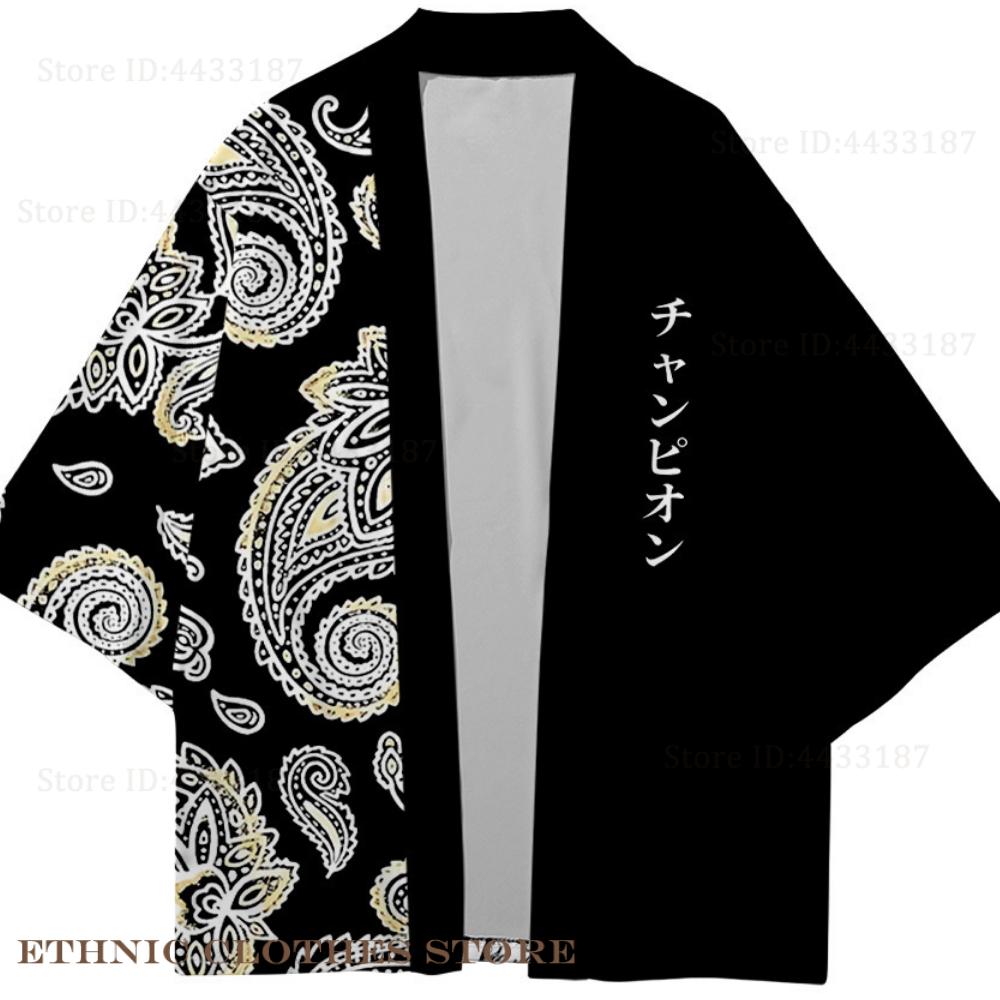Plus Size 3XL 4XL 5XL Japanese - огляд і ціна Haori Japanese Jacket