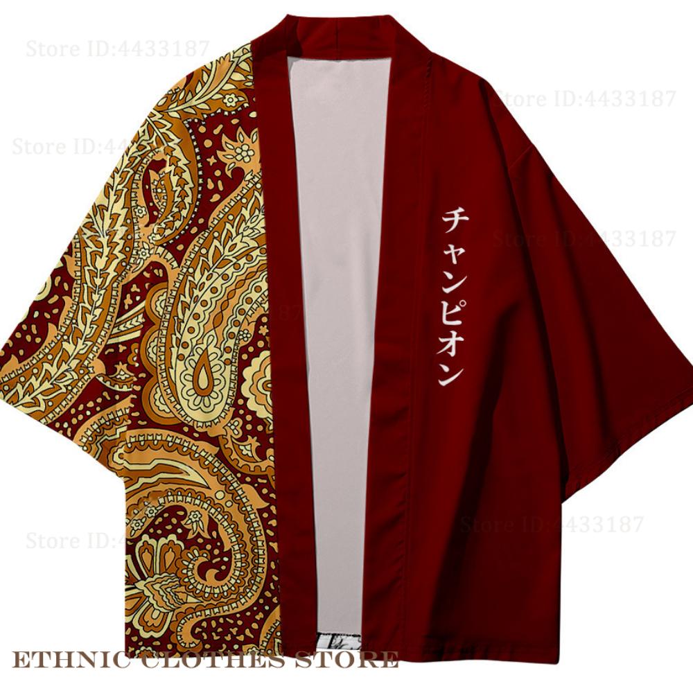 Plus Size 3XL 4XL 5XL Japanese - огляд і ціна Haori Japanese Jacket