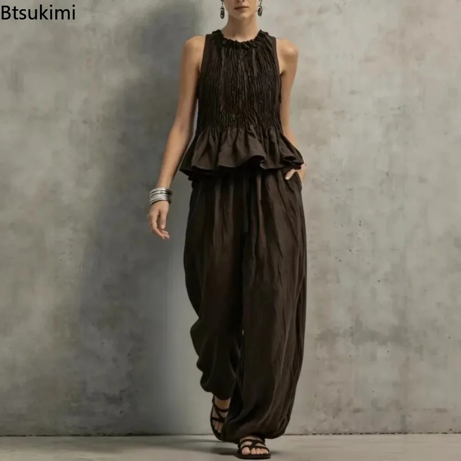 Simple Ruffle Hem Sleeveless T - огляд і ціна Ethnic Fashion Collection