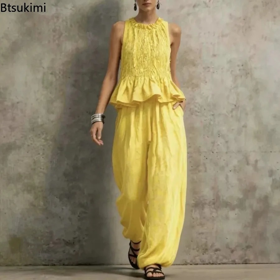 Simple Ruffle Hem Sleeveless T - огляд і ціна Ethnic Fashion Collection