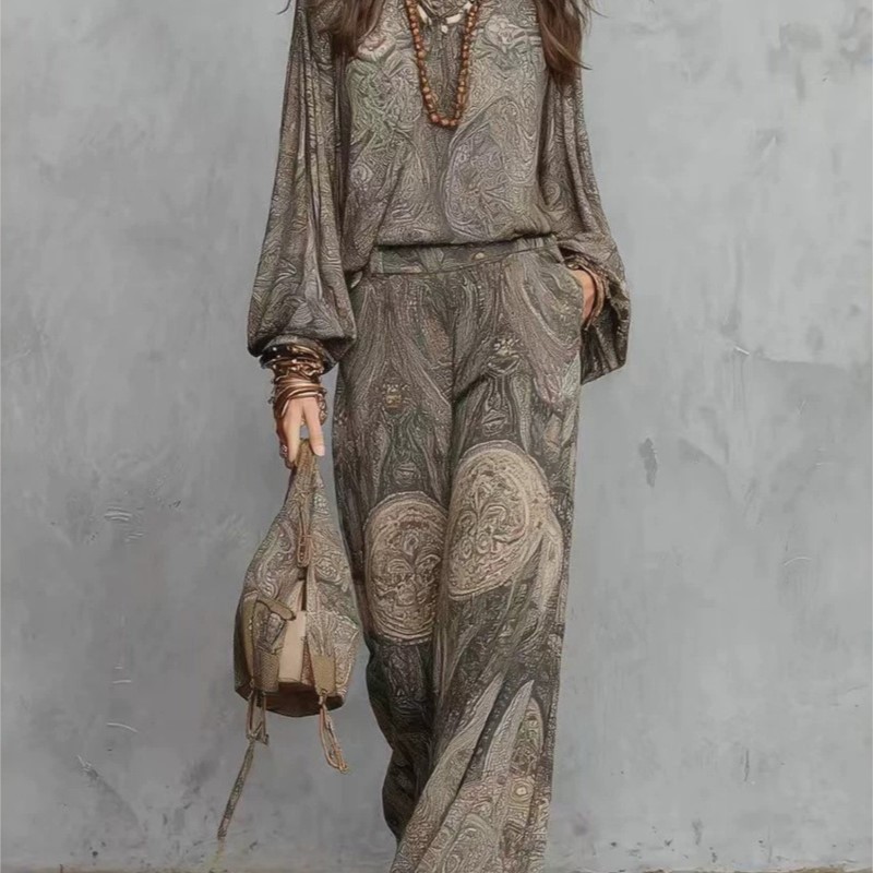 Boho Paisley Print Two-Piece S - огляд і ціна Ethnic Fashion Collection