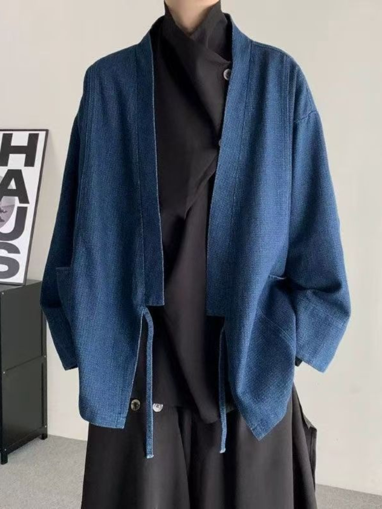 Vintage Japanese Style Denim C - огляд і ціна Haori Japanese Jacket