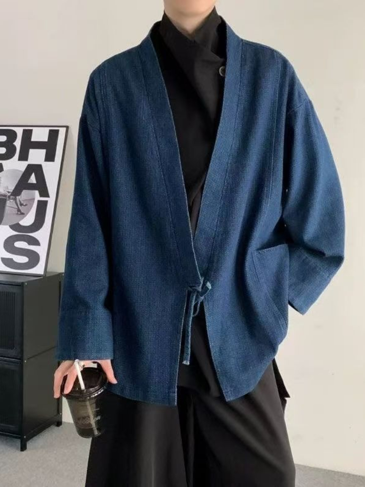 Vintage Japanese Style Denim C - огляд і ціна Haori Japanese Jacket