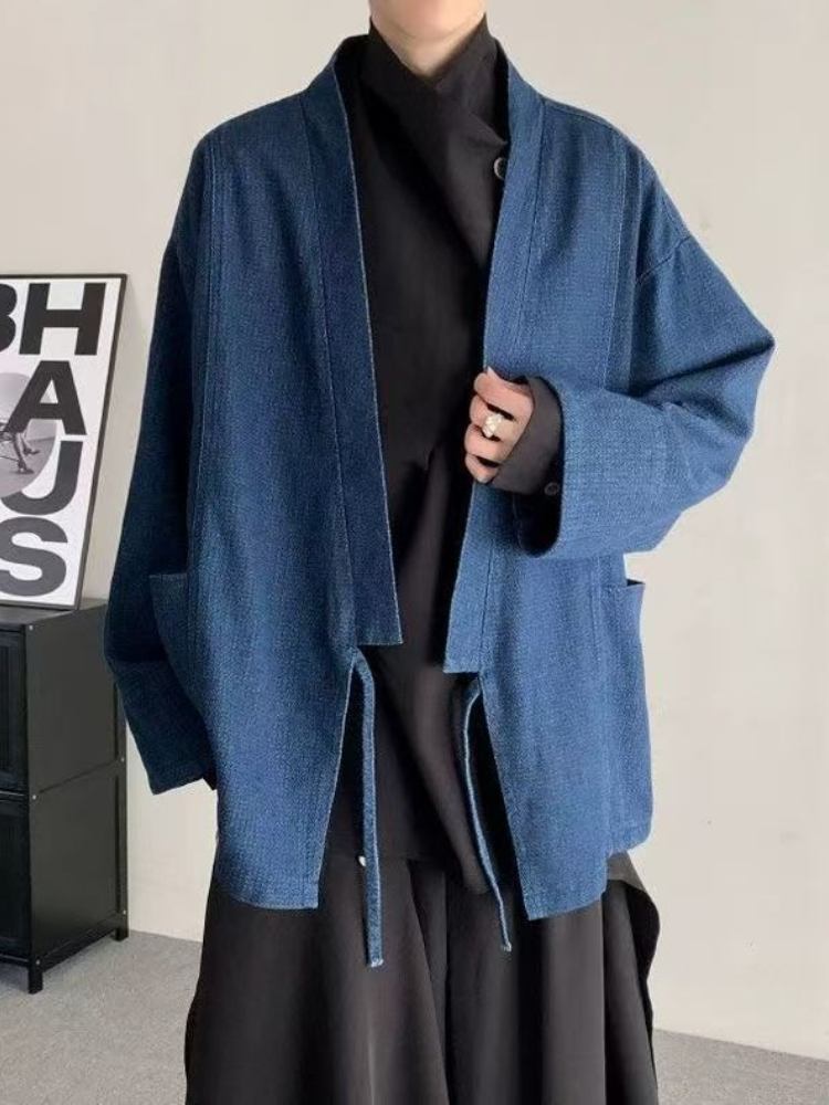 Vintage Japanese Style Denim C - огляд і ціна Haori Japanese Jacket