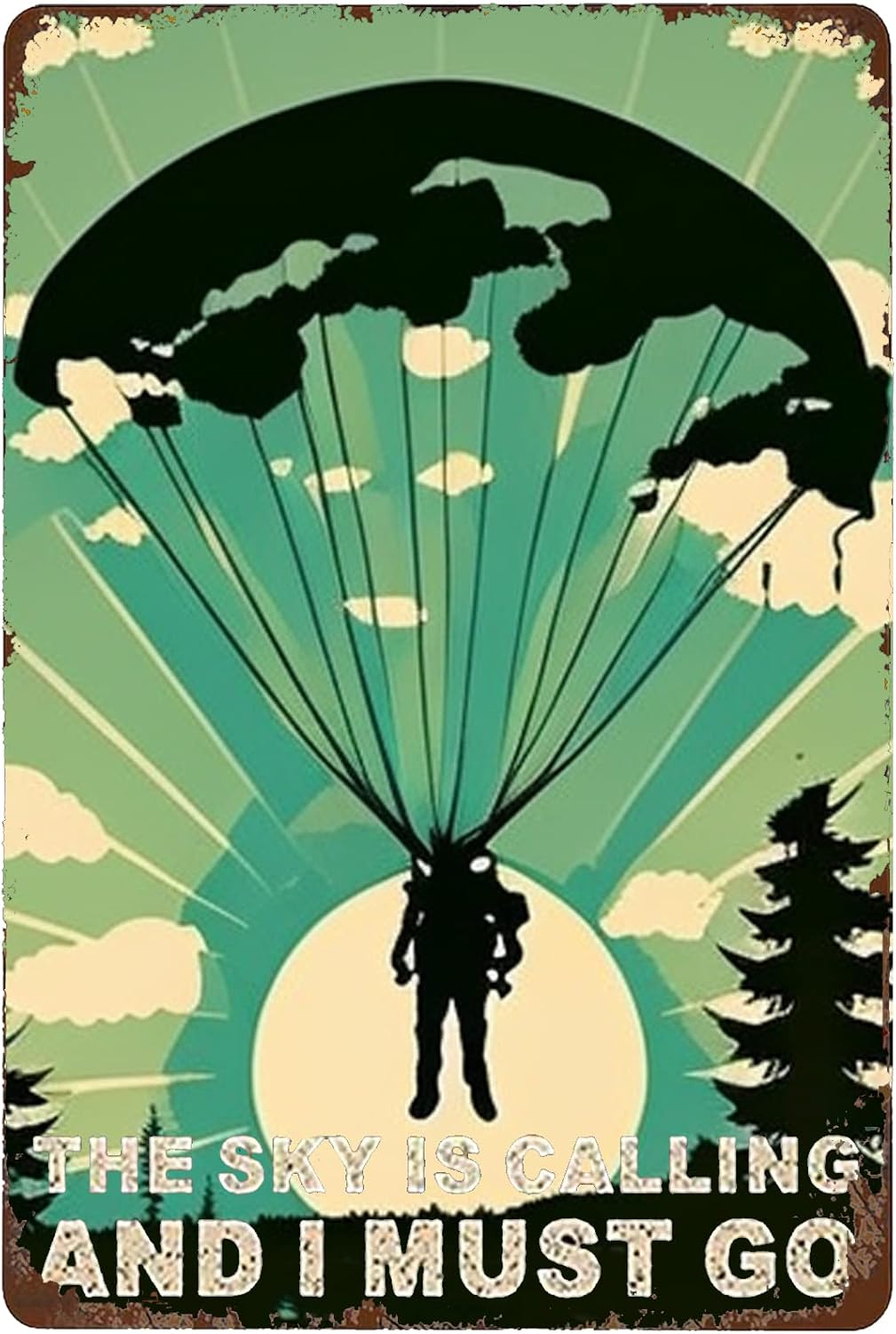Y1,Skydiving Adventure Tin Sig - огляд і ціна Ethnic Fashion Collection