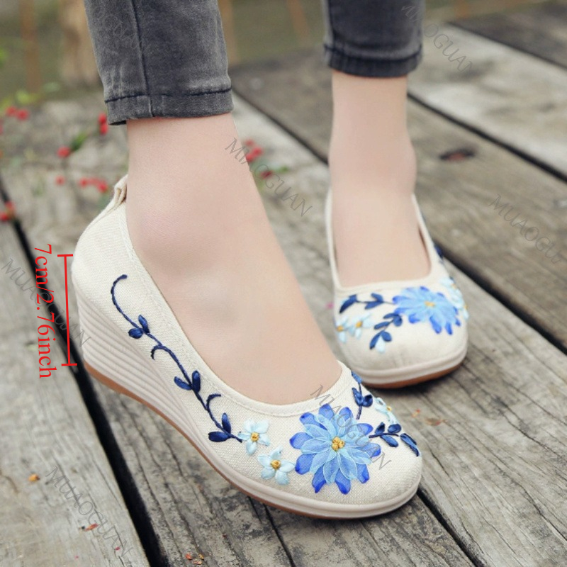 Embroidered Women Comfort Wedg - огляд і ціна Ethnic Fashion