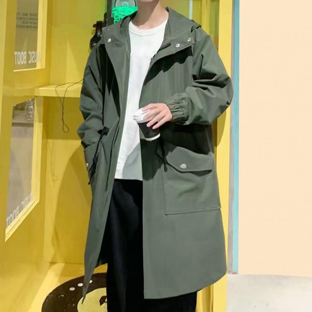 Long Trench Coat Jacket Men Au - огляд і ціна Haori Japanese Jacket
