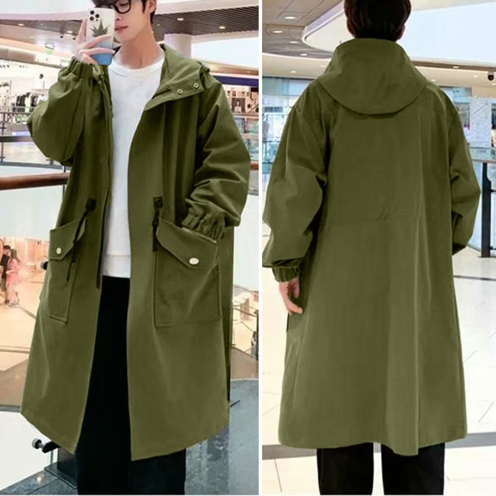 Long Trench Coat Jacket Men Au - огляд і ціна Haori Japanese Jacket