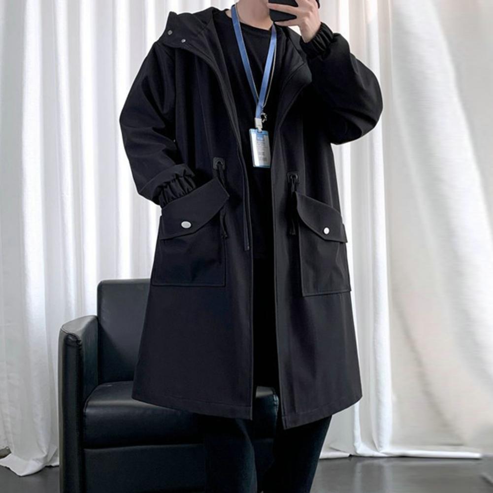 Long Trench Coat Jacket Men Au - огляд і ціна Haori Japanese Jacket