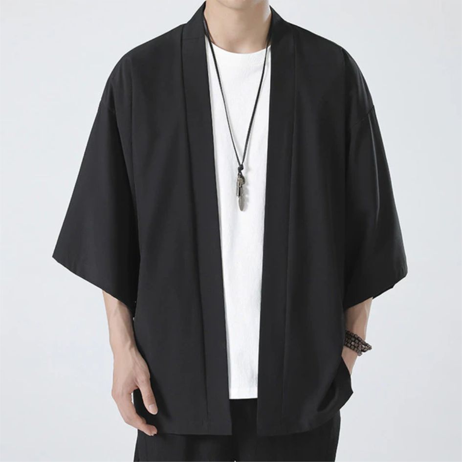 Hot Men's Lightweight Kimonos  - огляд і ціна Haori Japanese Jacket