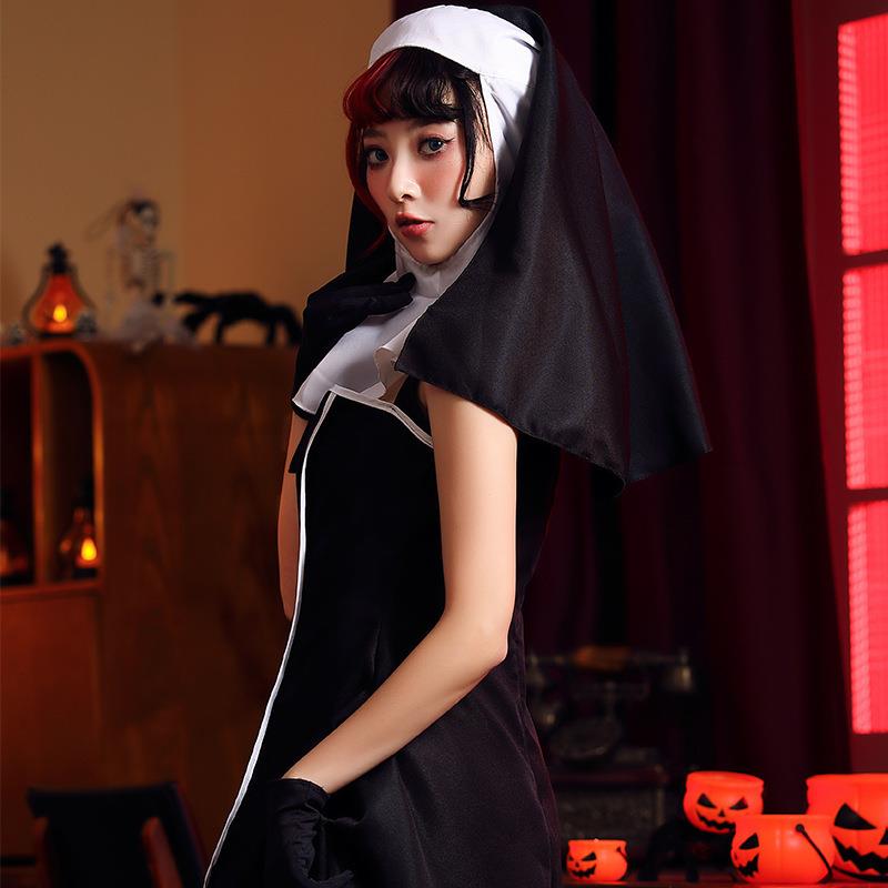 Halloween Party Nun Short Skir - огляд і ціна Ethnic Wear