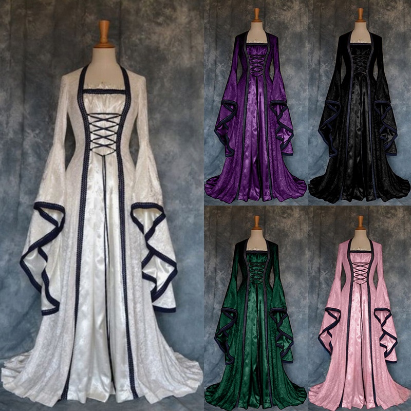 Retro Medieval Court Dress Wom - огляд і ціна Ethnic Wear