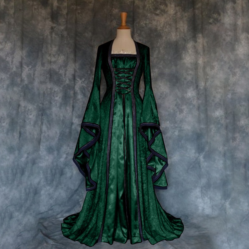 Retro Medieval Court Dress Wom - огляд і ціна Ethnic Wear
