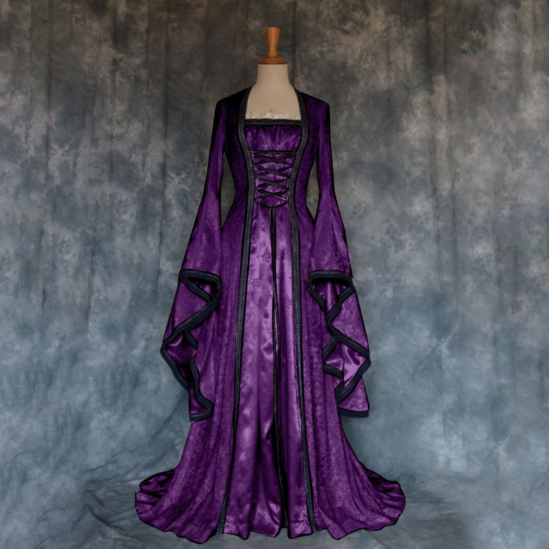 Retro Medieval Court Dress Wom - огляд і ціна Ethnic Wear