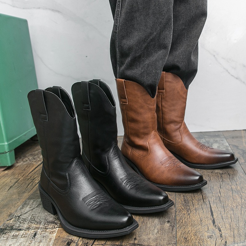 Men Boots Classic Embroidery W - огляд і ціна Ethnic Fashion