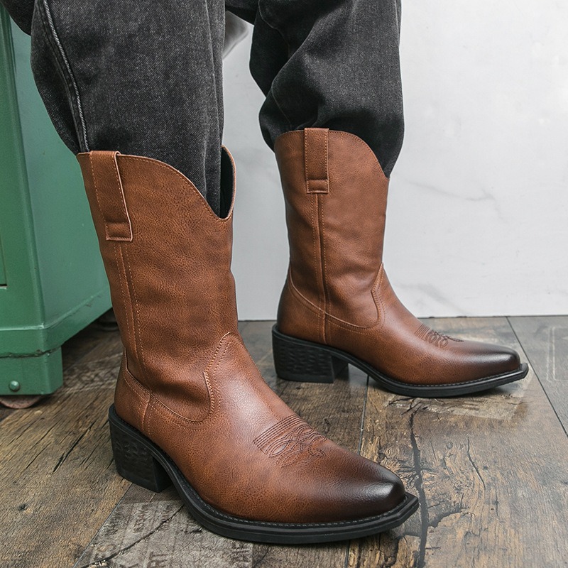 Men Boots Classic Embroidery W - огляд і ціна Ethnic Fashion