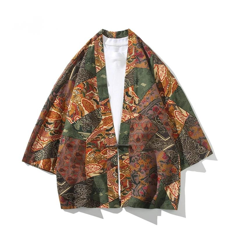 Ethnic Style Print Yukata Men  - огляд і ціна Ethnic Fashion