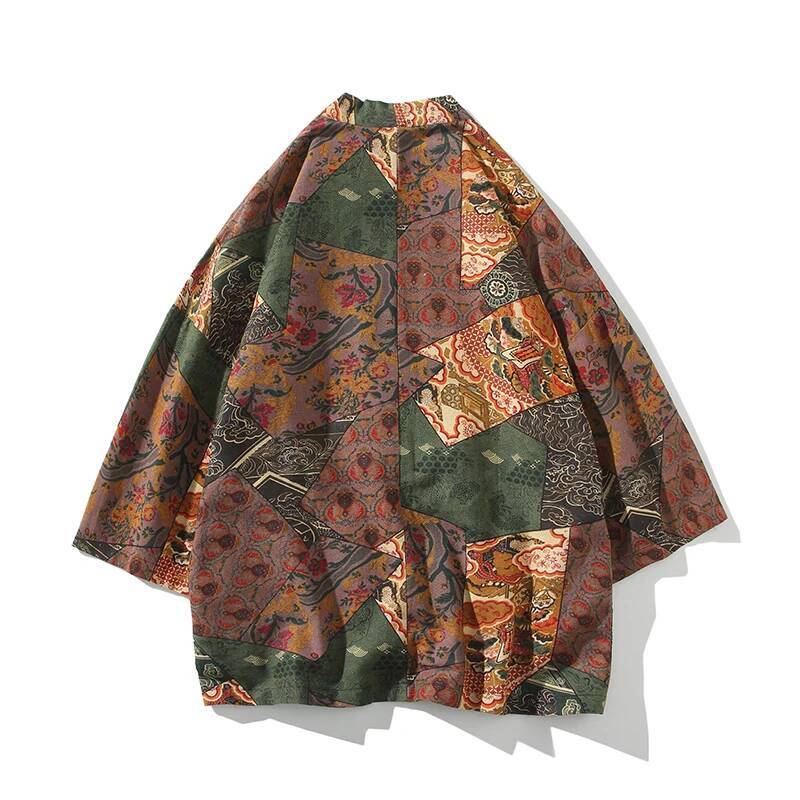 Ethnic Style Print Yukata Men  - огляд і ціна Ethnic Fashion