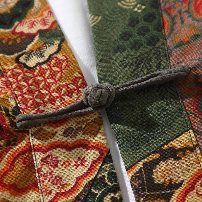 Ethnic Style Print Yukata Men  - огляд і ціна Ethnic Fashion