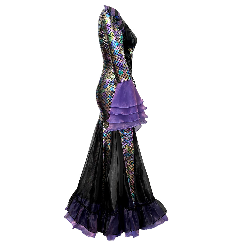 Dark Mermaid Long Dress Costum - огляд і ціна Ethnic Wear